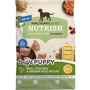 Rachael Ray Nutrish Bright Natural Real Chicken & Brown Rice Puppy Recipe Dry Dog Food