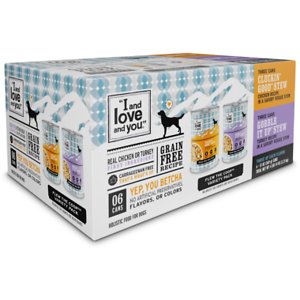 I and Love and You Cluckin' Good & Gobble it Up Stew Grain-Free Combo Pack Canned Dog Food