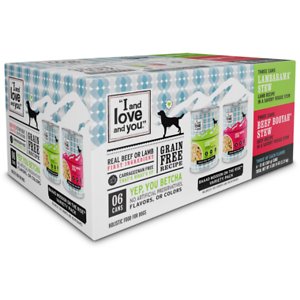 I and Love and You Beef Booyah & Lambarama Stew Grain-Free Combo Pack Canned Dog Food