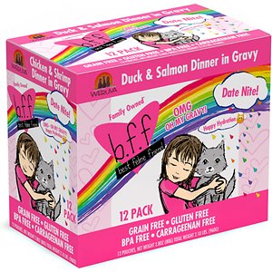 BFF OMG Date Nite! Duck & Salmon Dinner in Gravy Grain-Free Cat Food Pouches