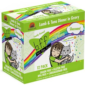 Image of BFF OMG Shazaam! Lamb & Tuna Dinner in Gravy Grain-Free Cat Food Pouches