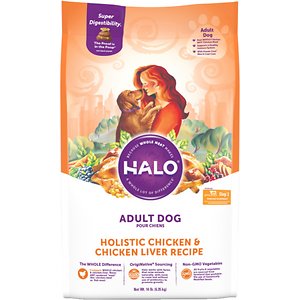 Halo Holistic Chicken & Chicken Liver Recipe Adult Dry Dog Food