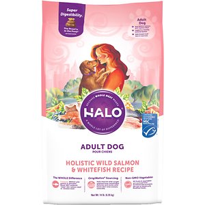 Halo Holistic Salmon & Whitefish Recipe Adult Dry Dog Food