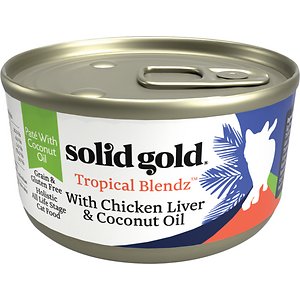 Solid Gold Tropical Blendz with Chicken Liver & Coconut Oil Pate Grain-Free Canned Cat Food
