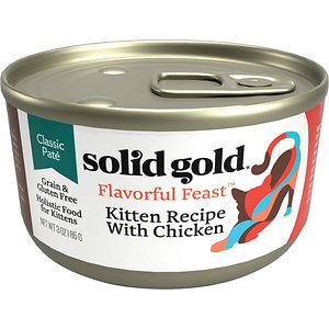 Image of Solid Gold Flavorful Feast Kitten Recipe with Chicken Pate Grain-Free Canned Cat Food