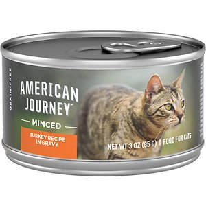 Image of American Journey Minced Turkey Recipe in Gravy Grain-Free Canned Cat Food