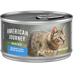 American Journey Minced Salmon & Tuna Recipe in Gravy Grain-Free Canned Cat Food