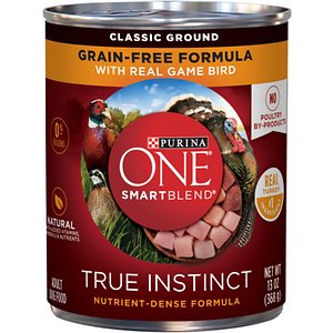 Purina ONE SmartBlend True Instinct Classic Ground with Real Game Bird Canned Dog Food