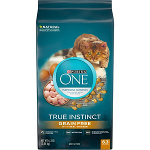 Purina ONE True Instinct Natural Real Chicken Plus Vitamins & Minerals Grain-Free Dry Cat Food