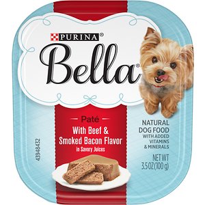 Purina Bella with Beef & Smoked Bacon in Savory Juices Small Breed Wet Dog Food Trays