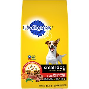 Image of Pedigree Small Dog Complete Nutrition Grilled Steak & Vegetable Flavor Small Breed Dry Dog Food
