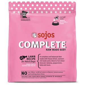 Image of Sojos Complete Lamb Recipe Adult Grain-Free Freeze-Dried Raw Dog Food