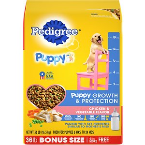 Image of Pedigree Puppy Growth & Protection Chicken & Vegetable Flavor Dry Dog Food