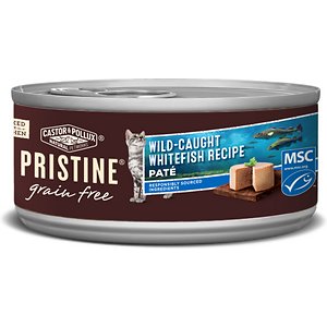 Castor & Pollux PRISTINE Grain-Free Wild-Caught Whitefish Recipe Pate Canned Cat Food