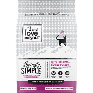 Image of I and Love and You Lovingly Simple Limited Ingredient Diet Salmon & Sweet Potato Dry Cat Food