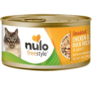 Nulo Freestyle Shredded Chicken & Duck in Gravy Grain-Free Canned Cat Food