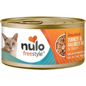 Nulo Freestyle Shredded Turkey & Halibut in Gravy Grain-Free Canned Cat Food