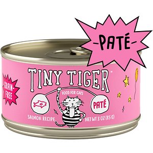 Tiny Tiger Pate Salmon Recipe Grain-Free Canned Cat Food
