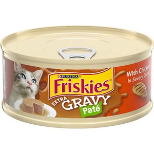 Image of Friskies Extra Gravy Pate with Chicken in Savory Gravy Canned Cat Food
