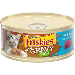 Image of Friskies Extra Gravy Pate with Tuna in Savory Gravy Canned Cat Food