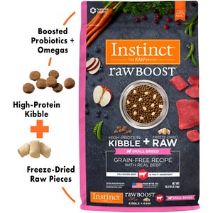 Instinct Raw Boost Small Breed Grain-Free Recipe with Real Beef & Freeze-Dried Raw Pieces Dry Dog Food