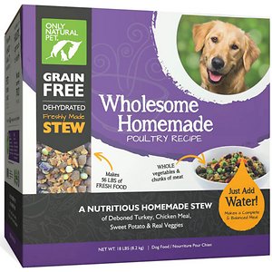 Only Natural Pet Wholesome Homemade Poultry Recipe Grain-Free Dehydrated Dog Food