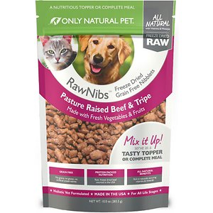 Only Natural Pet RawNibs Beef & Tripe Grain-Free Freeze-Dried Dog & Cat Food