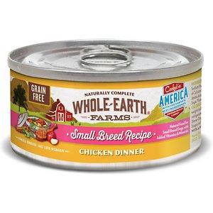 Whole Earth Farms Small Breed Chicken Dinner Grain-Free Canned Dog Food