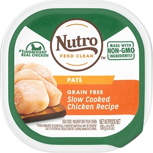 Image of Nutro Grain-Free Slow Cooked Chicken Recipe Adult Pate Dog Food Trays
