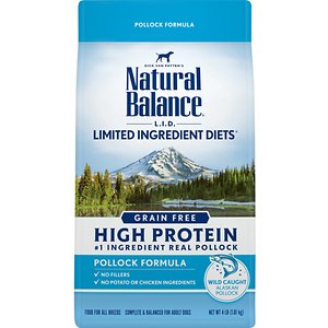 Natural Balance L.I.D. Limited Ingredient Diets High-Protein Pollock Formula Grain-Free Dry Dog Food