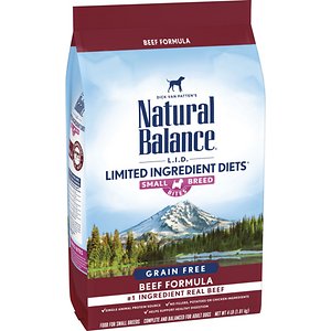 Image of Natural Balance L.I.D. Limited Ingredient Diets Beef Formula Small Breed Bites Grain-Free Dry Dog Food