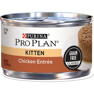 Image of Purina Pro Plan Savor Classic Chicken Grain-Free Kitten Entree Canned Cat Food