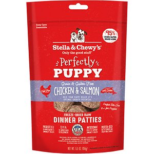 Stella & Chewy's Perfectly Puppy Chicken & Salmon Dinner Patties Freeze-Dried Raw Dog Food