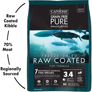 canidae pure ancestral raw coated red meat dog food