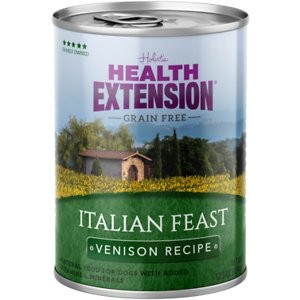 Health Extension Grain-Free Italian Feast Venison Recipe Canned Dog Food