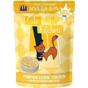 Weruva Cats in the Kitchen Pumpkin Lickin' Chicken in Pumpkin Soup Grain-Free Cat Food Pouches