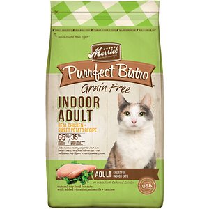 Merrick Purrfect Bistro Grain-Free Indoor Adult Chicken + Sweet Potato Recipe Dry Cat Food