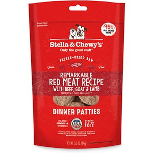 Stella & Chewy's Remarkable Red Meat Recipe Dinner Patties Freeze-Dried Raw Dog Food