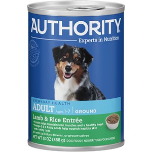 Authority Lamb & Rice Entree Adult Ground Canned Dog Food