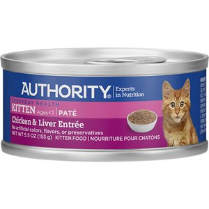 Authority Chicken & Liver Entree Kitten Pate Canned Cat Food