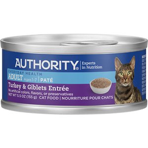 Authority Turkey & Giblets Entree Adult Pate Canned Cat Food