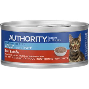 Authority Beef Entree Adult Pate Canned Cat Food