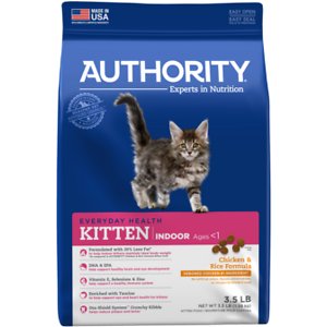 Authority Indoor Chicken & Rice Formula Kitten Dry Cat Food