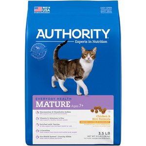 Authority Chicken & Rice Formula Mature Dry Cat Food