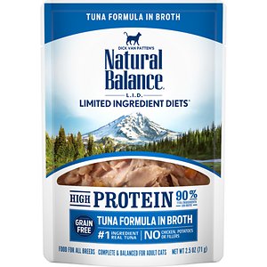 Image of Natural Balance L.I.D. Limited Ingredient Diets High Protein Tuna Formula in Broth Wet Cat Food