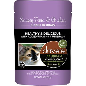 Dave's Pet Food Saucey Tuna & Chicken Dinner in Gravy Grain-Free Wet Cat Food