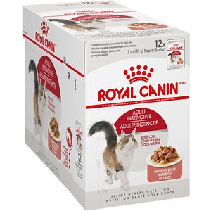 Royal Canin Adult Instinctive Chunks in Gravy Cat Food Pouches