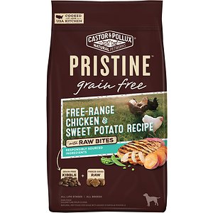 Image of Castor & Pollux Pristine Grain-Free Free-Range Chicken & Sweet Potato Recipe with Raw Bites Dry Dog Food