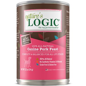 Nature's Logic Canine Pork Feast All Life Stages Grain-Free Canned Dog Food