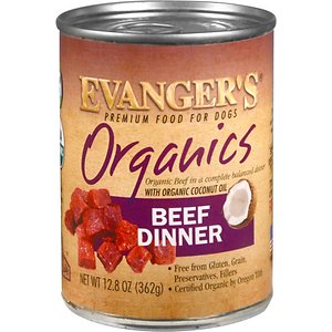 Image of Evanger's Organics Beef Dinner Grain-Free Canned Dog Food